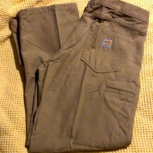 CARHARTT FIRE RESISTANT KHAKI WORK PANTS- 36x30-New without tags